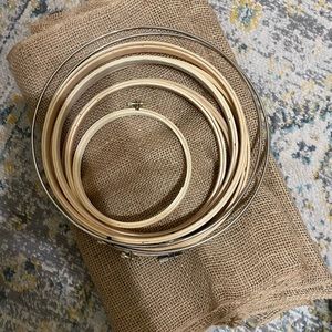 Embroidery hoops lot